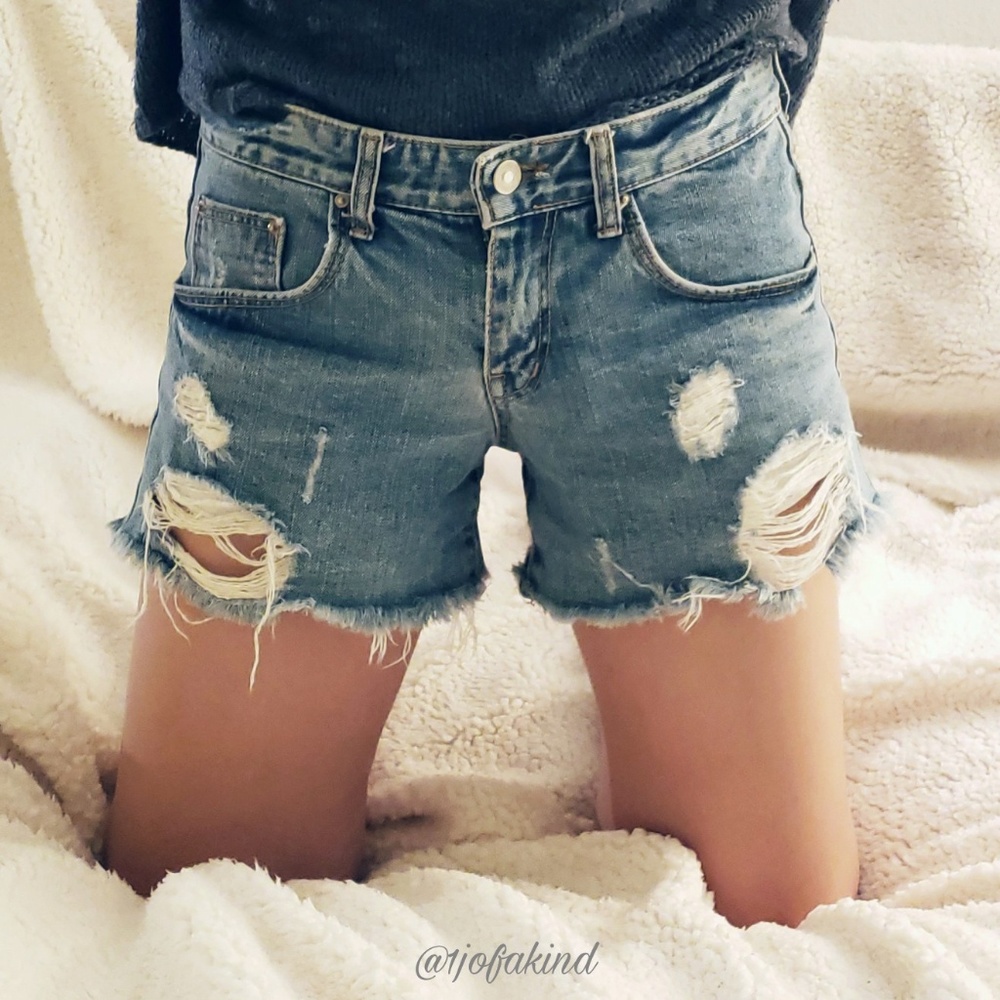 denim shorts
